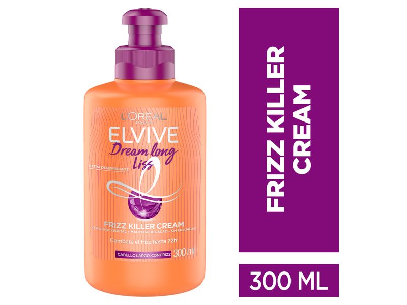 Crema-Para-Peinar-Frizz-Killer-L-Or-al-Par-s-Elvive-Dream-Long-Liss-300ml-1-27033