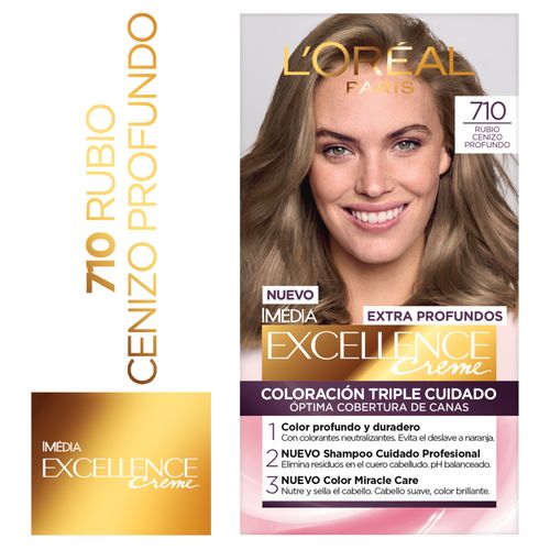Tintura Permanente Excellence Creme L'Oreal Paris -Tono 710