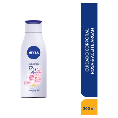 Crema Corporal Nivea Rosa & Aceite Argán -200ml