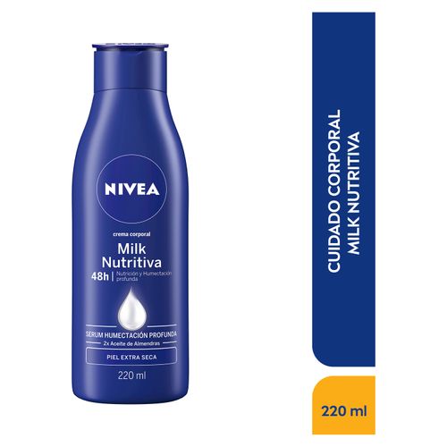 Crema Corporal Nivea Milk Nutritiva -220ml
