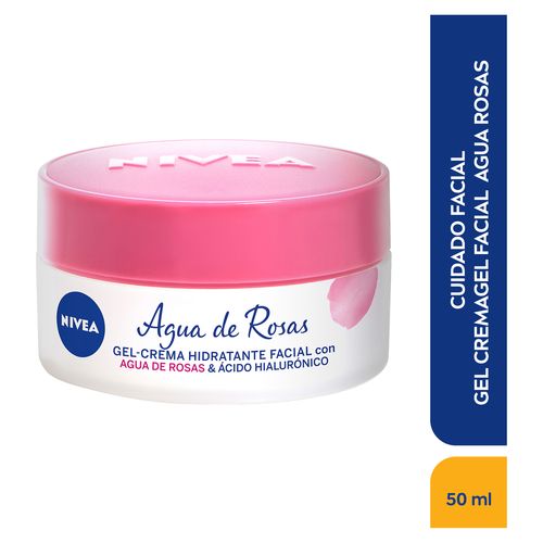Gel Crema Nivea Facial Agua Rosas -50ml