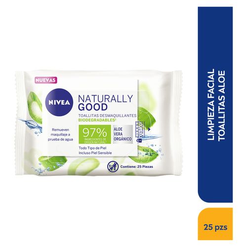 Toallitas Nivea Desmaquillante Aloe -25 unidades