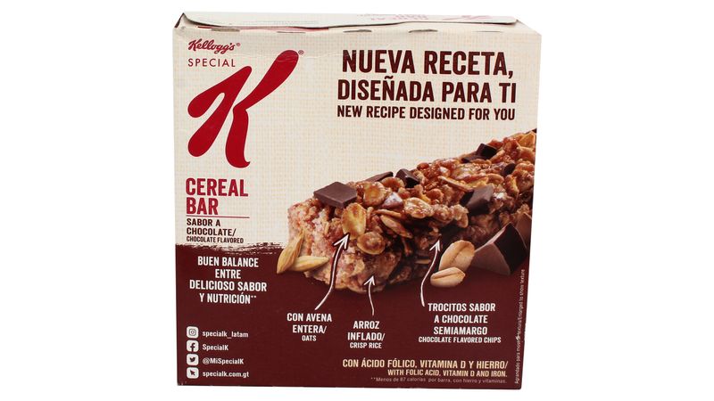 Barra Cereal Special K Fresa Chocolate -126gr - Maxi Palí