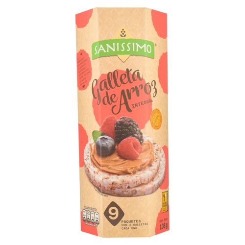 Galleta Saníssimo Arroz Integral - 108 g