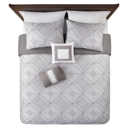 Edredon BETTER HOMES Cannon tamaño King 5 piezas diseño geometrico Modelo WMCE10-343