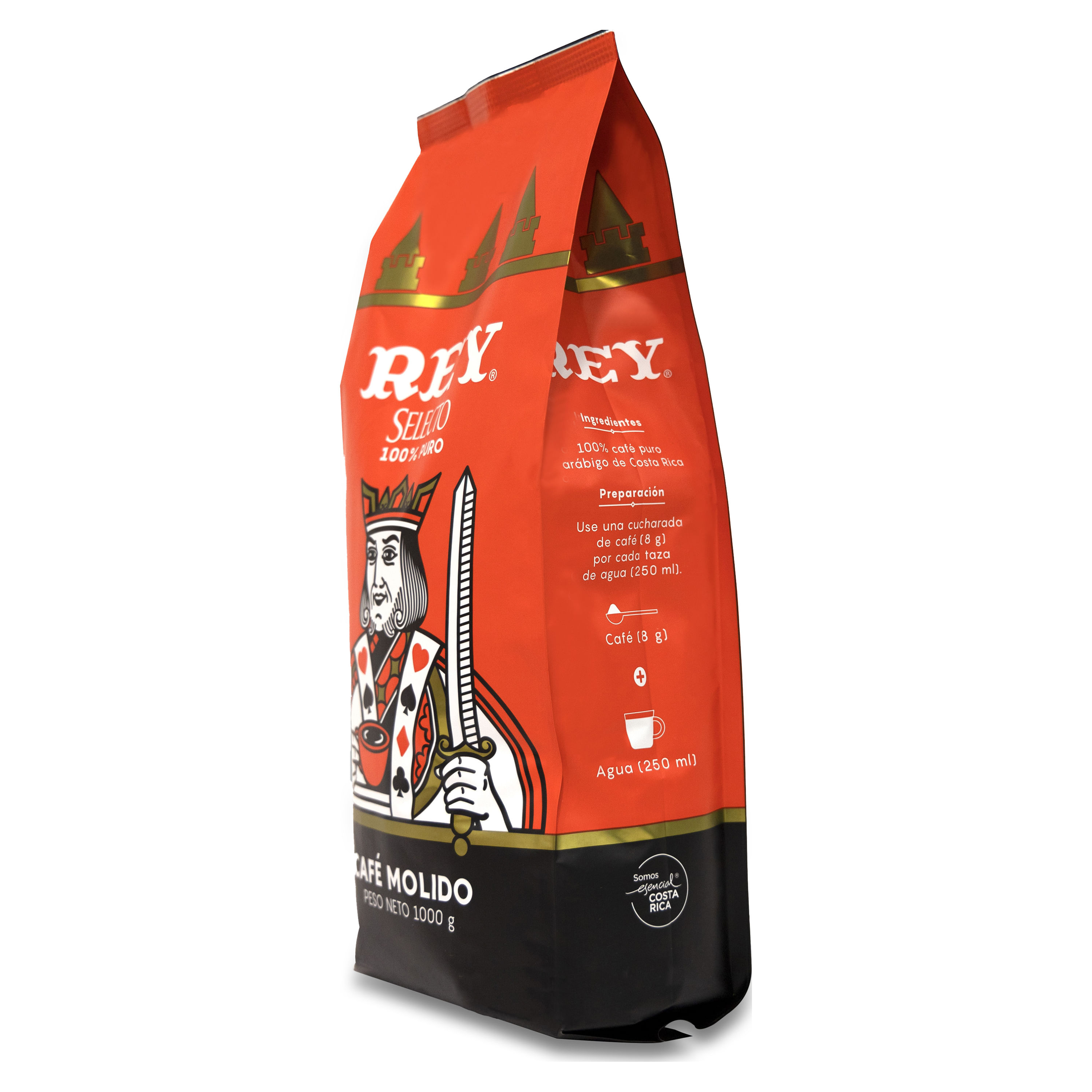 Comprar Café Rey Selecto 100% Puro Molido Tueste Medio -1000gr ...