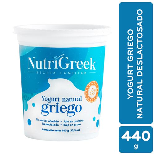 Yogurt NutriGreek Griego natural - 440 g