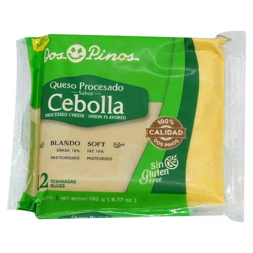 Queso Dos Pinos Procesado Cebolla -192gr