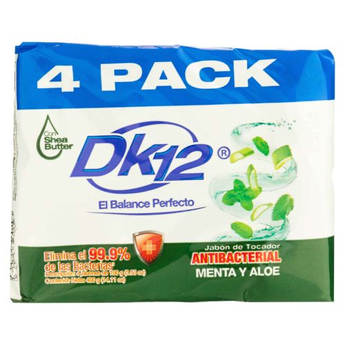 Jabón De Tocador Dk12 Menta Aloe 4 pack - 400 g