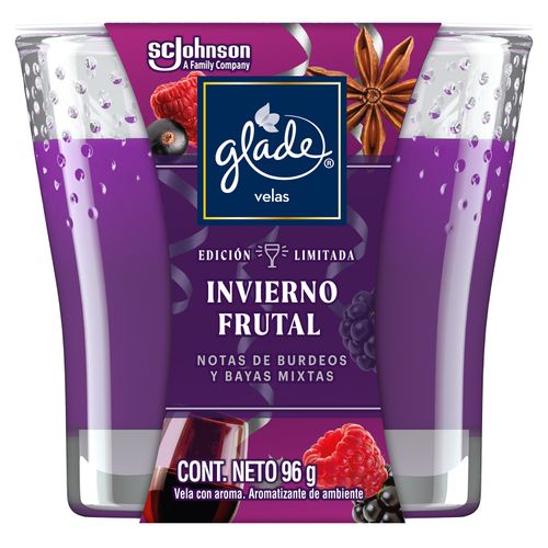 Aromatizante Glade Vela Invierno Frutal -96gr