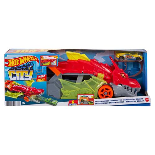 Juguete Hot Wheels remolque de dragón