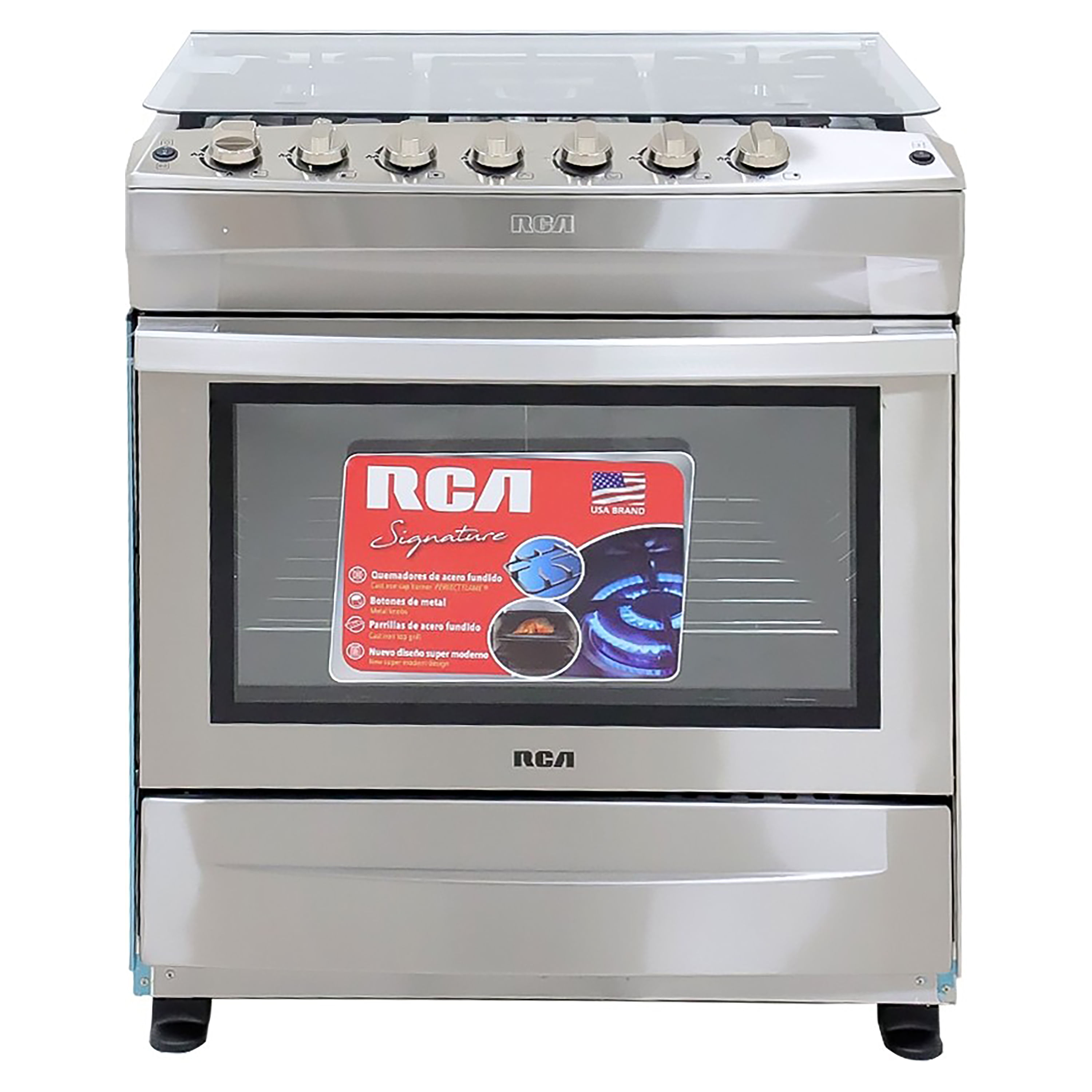 Comprar Cocina a Gas RCA Inoxidable Vidrio