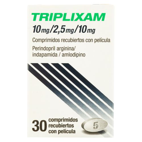 Triplixam 10 mg/2.5 mg caja 30 comprimidos - Precio indicado por caja