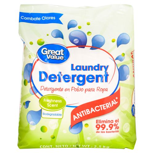 Detergente Great Value Antibacterial -2500gr