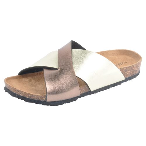 Sandalia Casual Boulevard Para Dama Medium Dorado Size 37