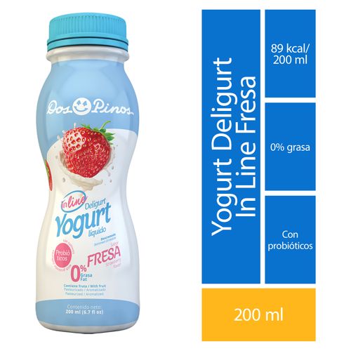 Yogurt Dos Pinos Deligurt In Line Fresa - 200L