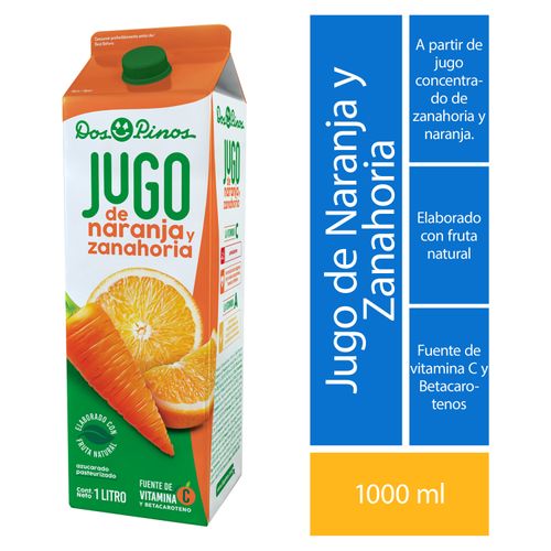 Jugo Dos Pinos Naranja Con Zanahoria - 1000ml