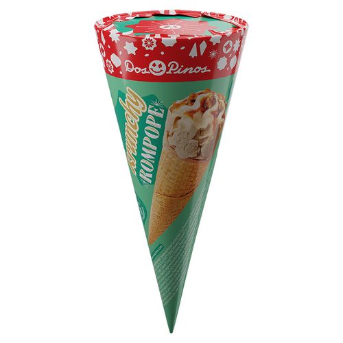 Cono Dos Pinos Krunchy Rompope -75gr