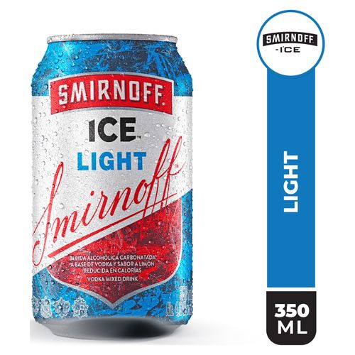 Bebida Smirnoff Ice Light Lata -350 ml