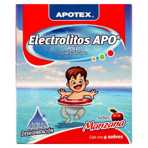 Electrolitos Apotex Sabor Manzana, Precio indicado por unidad