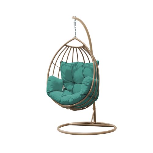 Silla Mainstays Tipo Nido Rattan Terracota