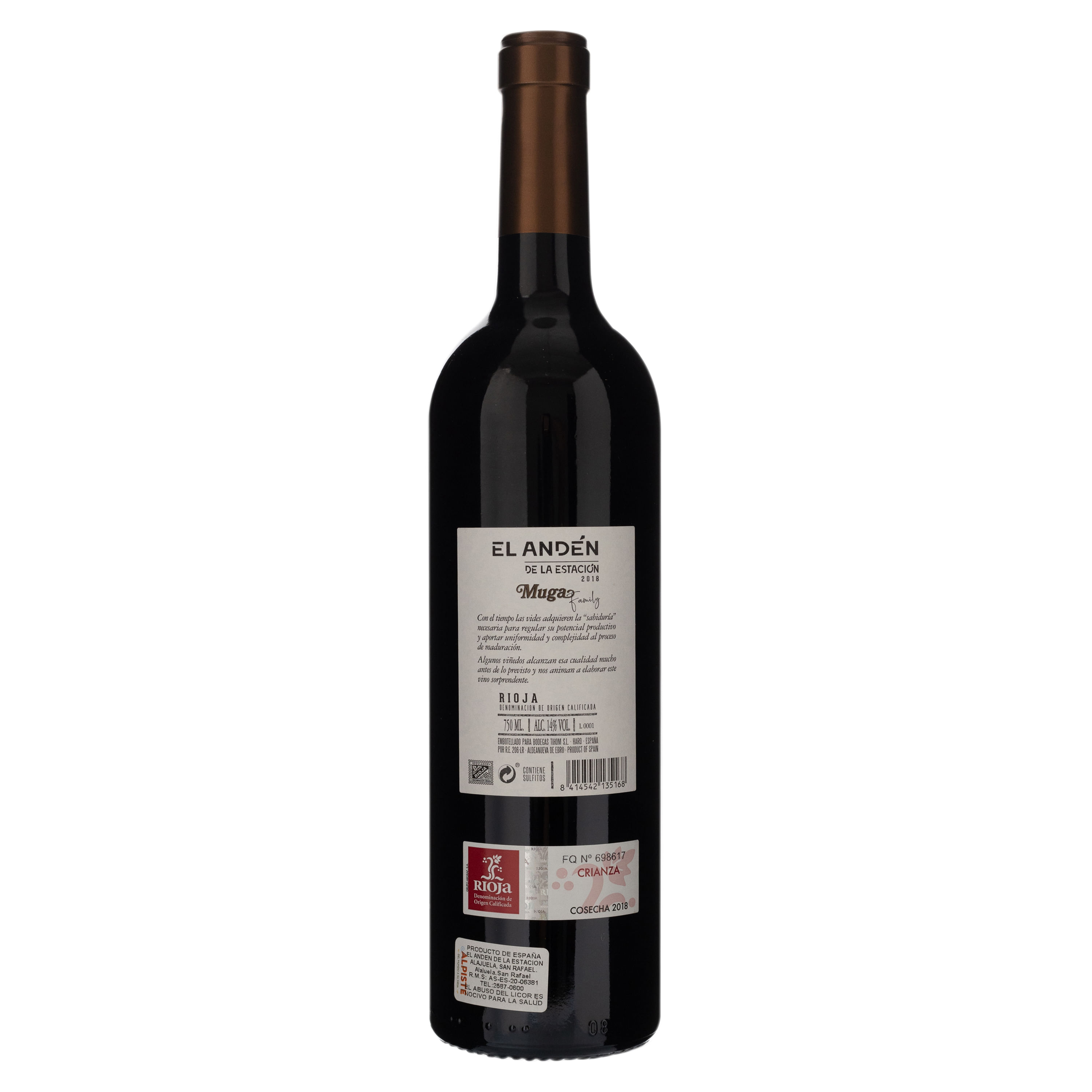 Muga El Anden de la Estacion Crianza 2019 (750ML)