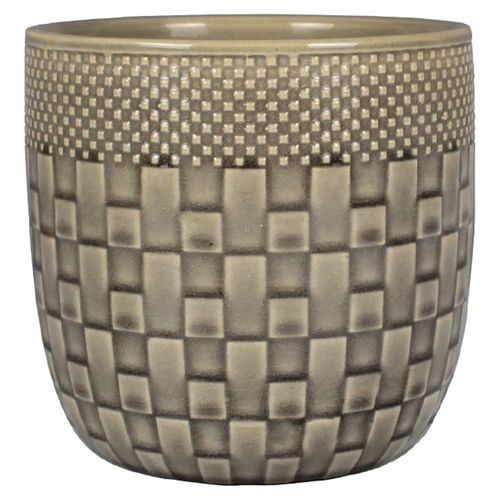 Maceta Mainstays Ovalada Textura Rattan 12cm