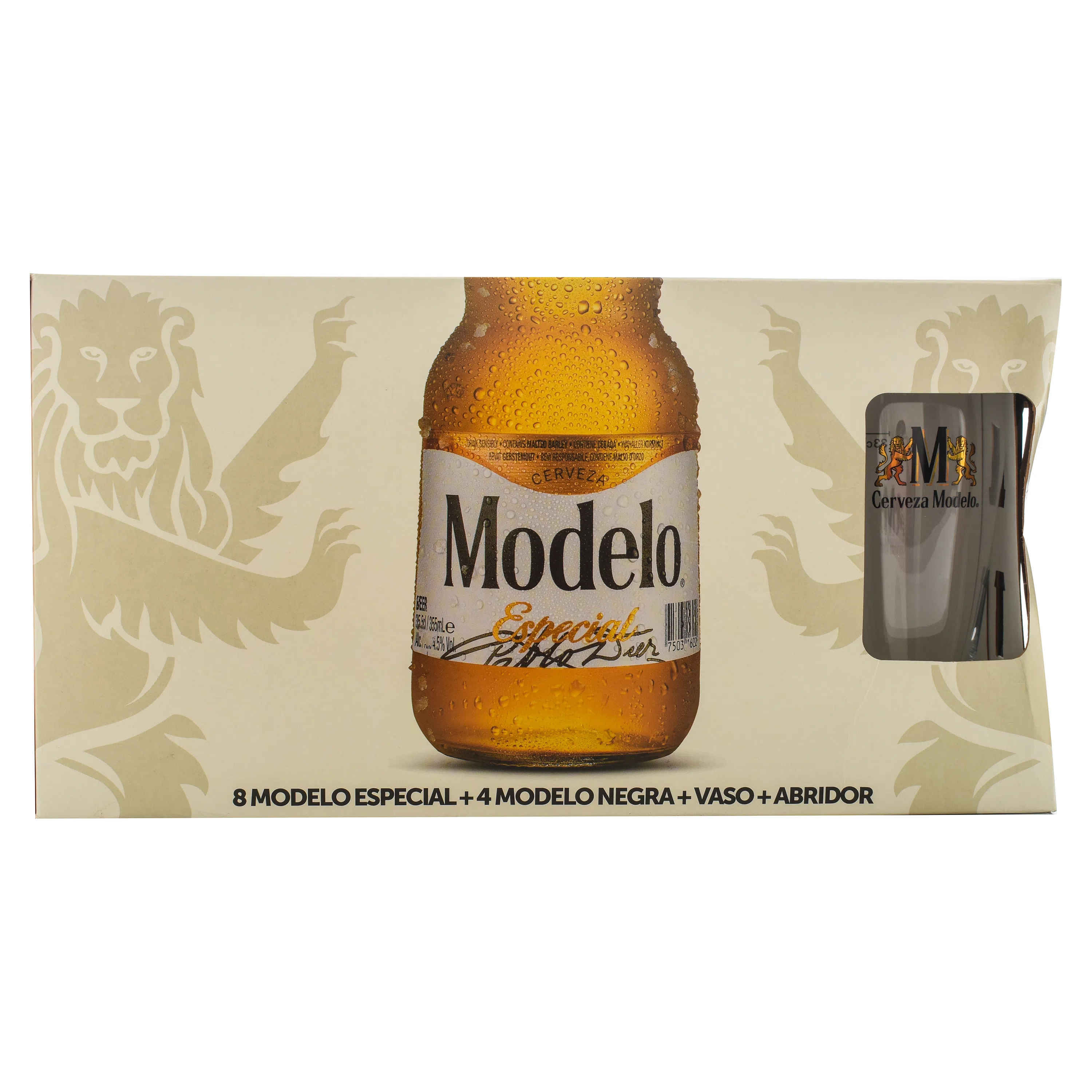 Comprar 8 Pack Cerveza Modelo + Vaso Y Abridor -2840ml | Walmart Costa Rica