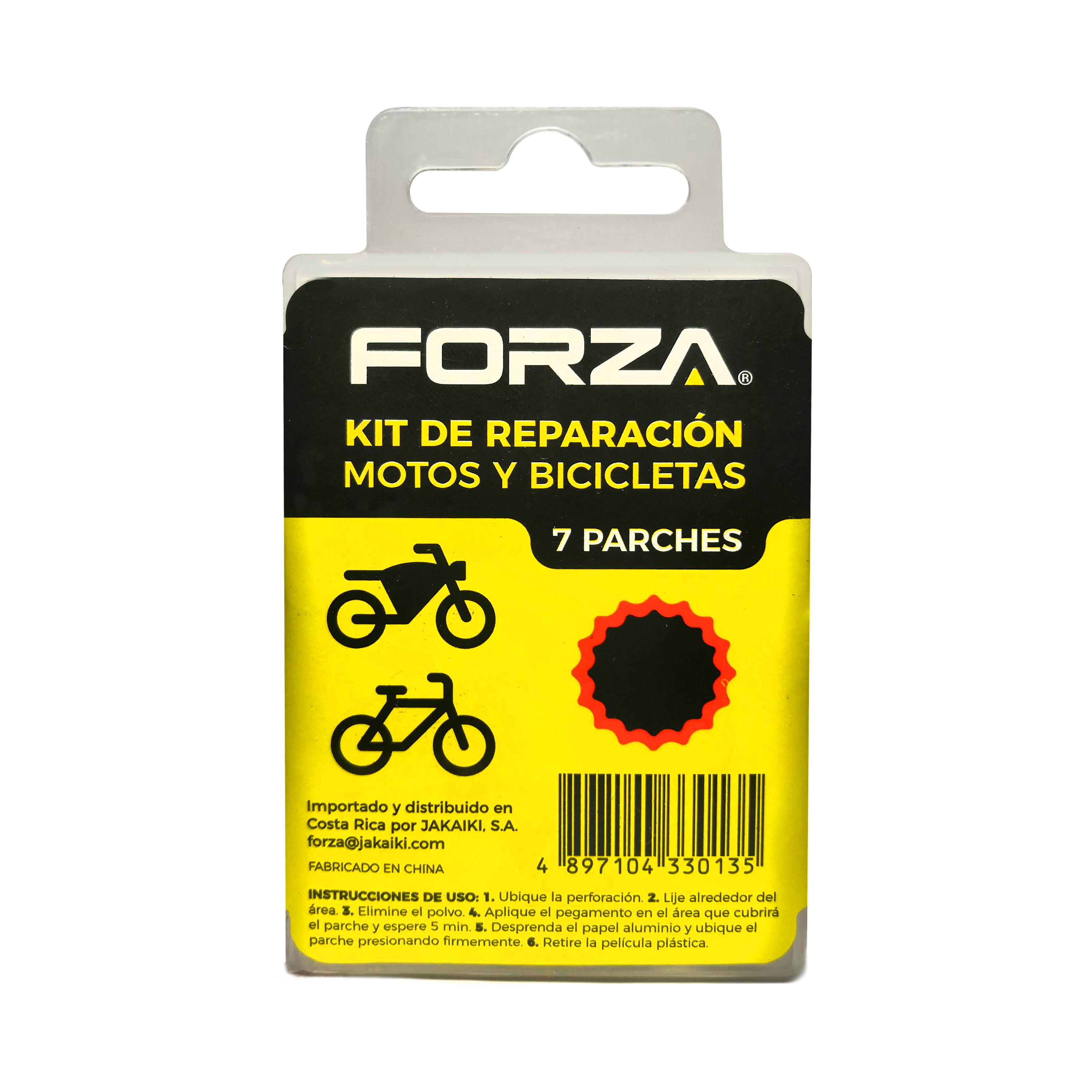 Kit De Reparacion Forza,parches para Motos y Bicicletas
