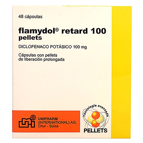 Flamydol Retard 100 100Mg, Precio indicado por unidad