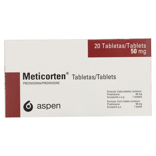 Meticorten 50Mg, Precio indicado por unidad