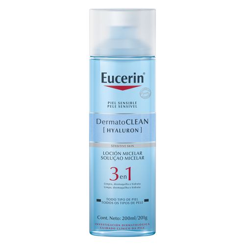 Loción Eucerin Micelar 3en1 DermatoClean Hyaluron -200ml