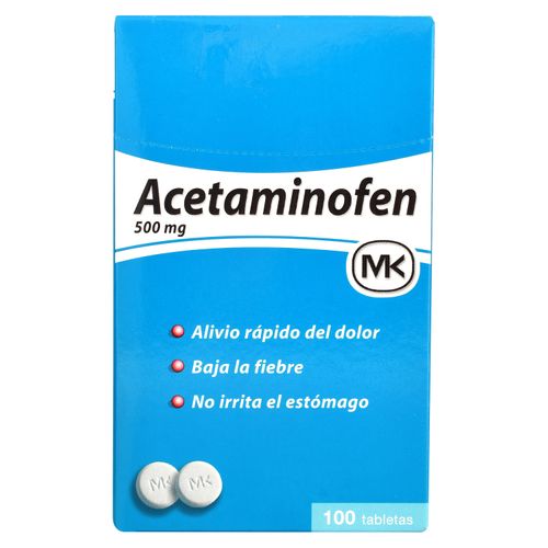 Acetaminofen MK 500 Mg unidad