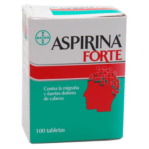 Aspirina Forte 500 Mg, Precio indicado por unidad