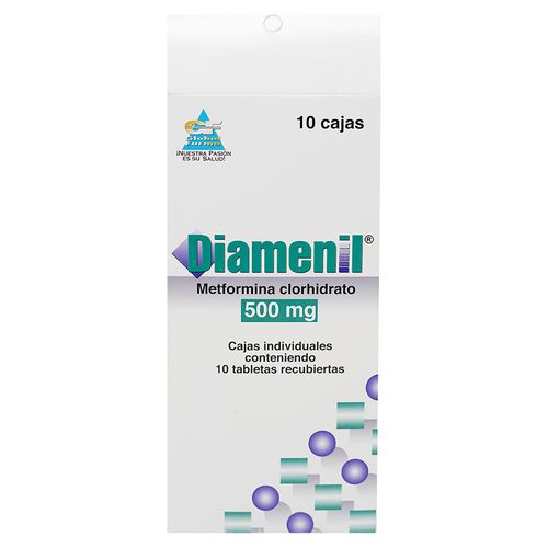 Diamenil 500 Mg , Precio indicado por unidad