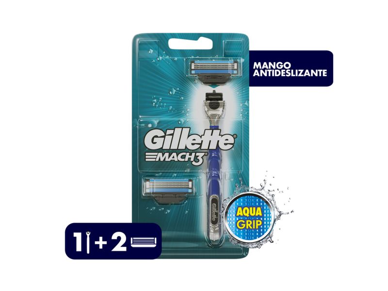 M-quina-de-Afeitar-Recargable-Gillette-Mach3-AquaGrip-con-Mango-Antideslizante-2-Repuestos-1-28857