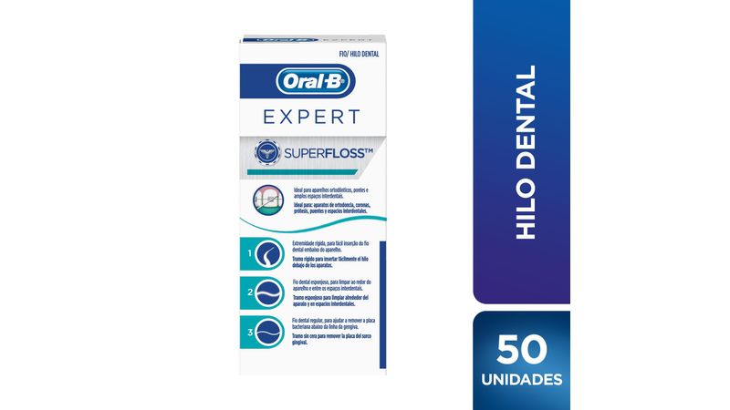 Comprar Hilo Dental Oral-B Expert Super Floss 50 Unidades