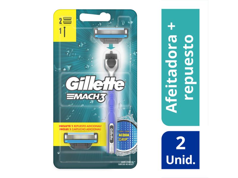 M-quina-Para-Afeitar-Recargable-Gillette-Mach3-Aqua-Grip-con-mango-antideslizante-1-Cartucho-Para-Afeitar-1-Kit-1-72893