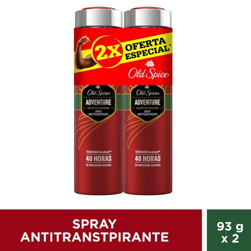 Spray Antitranspirante Old Spice Adventure -2 uds