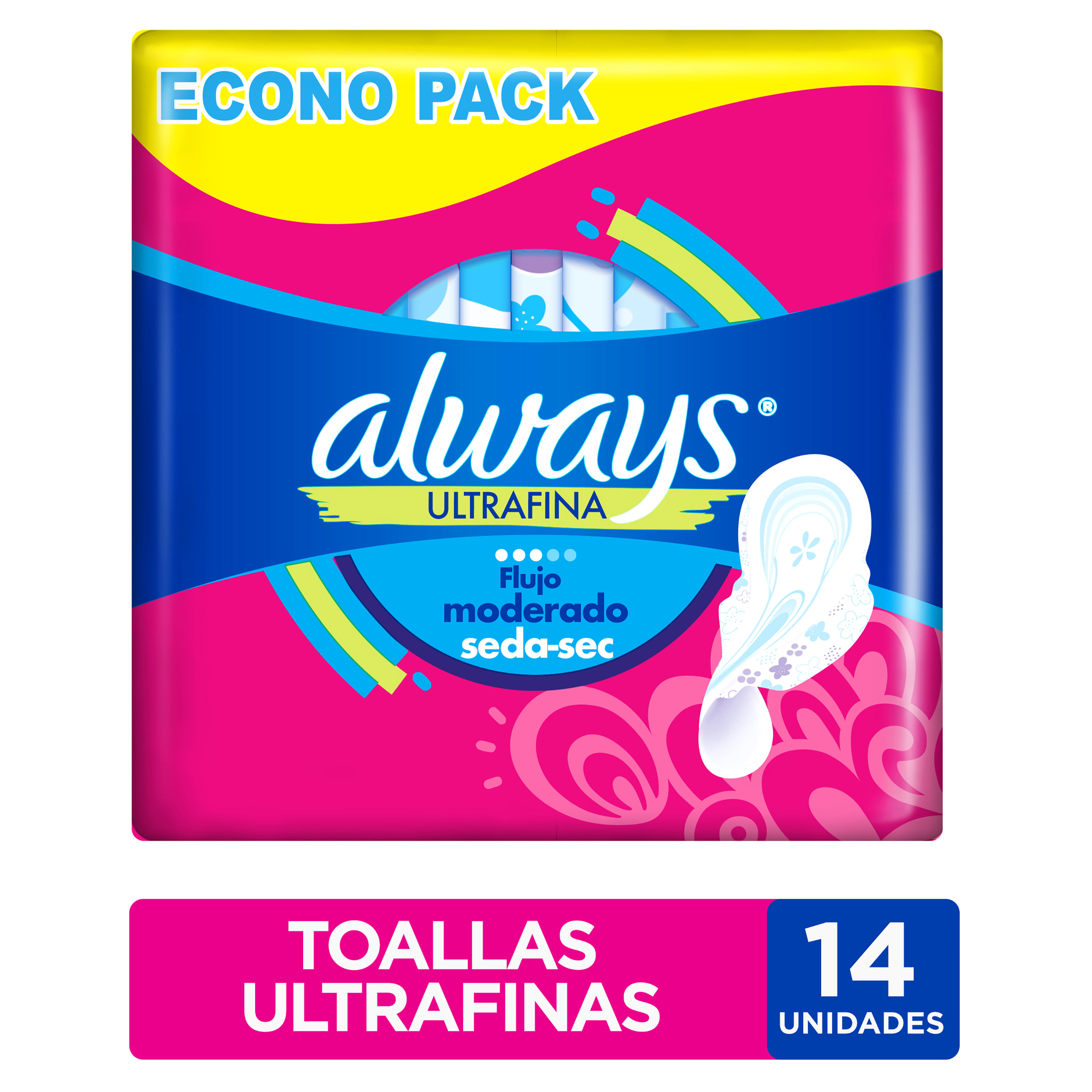 Alabama tenaz ventajoso Comprar Toallas Femeninas Always Ultrafina Seda-sec 14 Unidades | Walmart  Costa Rica