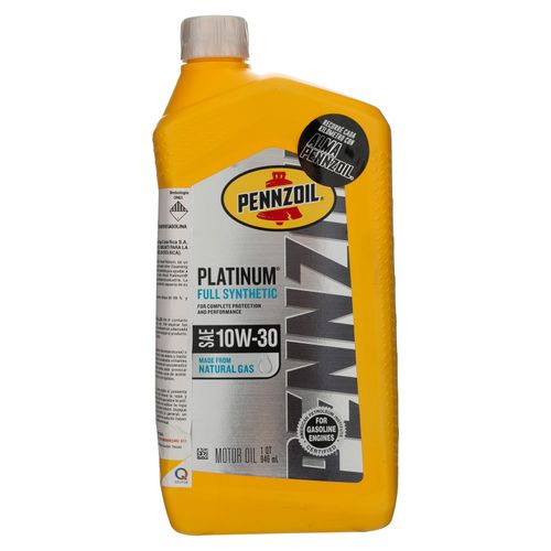 Lubricante Pennzoil para motor 10w 30  qt - 946 ml