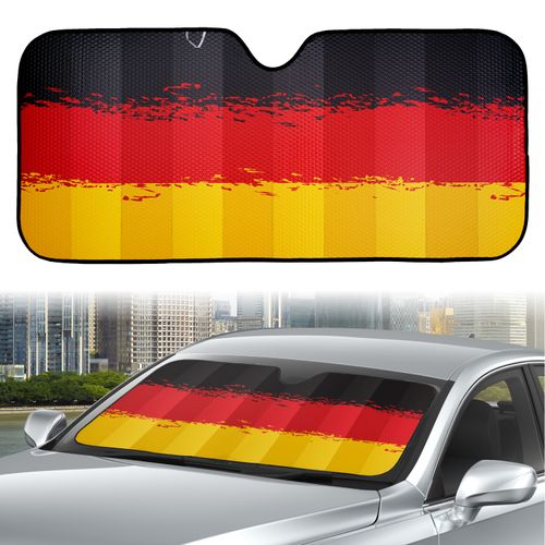 Parasol de acordeón Auto Drive con Bandera de Alemania ModeloWCA22A-10