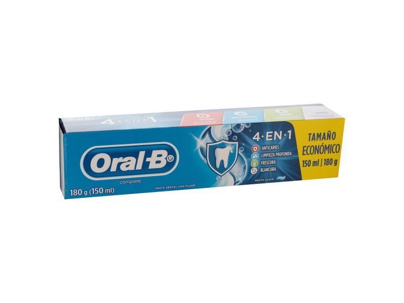 Pasta Dental Oral-B Complete 4En1 Con Flúor 150 Ml