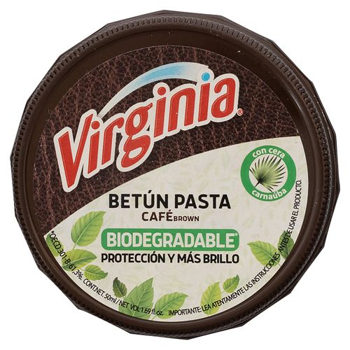 Betún Virginia Pasta Biodegradable Café -50ml