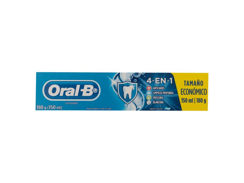 Pasta Dental Oral-B Complete 4En1 Con Flúor 150 Ml