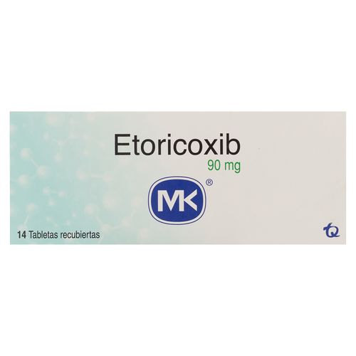 Etoricoxib Mk 90 Mg, Precio indicado por unidad