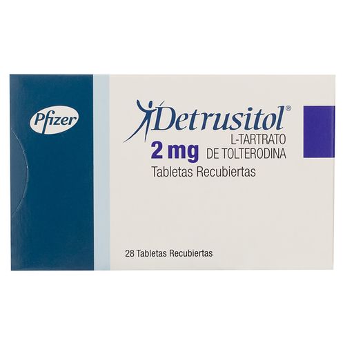 Detrusitrol 2 mg caja 28 comprimidos - Precio indicado por comprimido