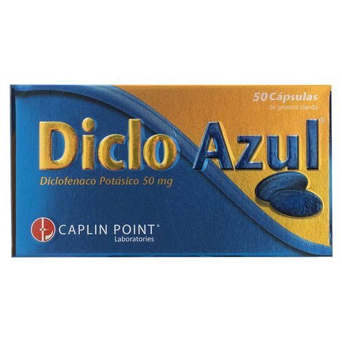 Diclo Azul 50Mg, Precio indicado por unidad