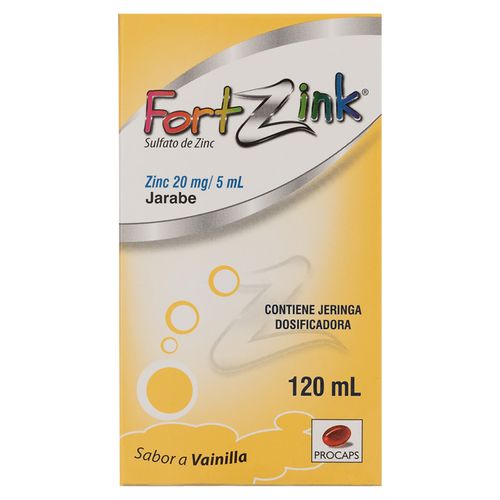 Fortzink 20 Mg/5 ml 120 ml Jarabe