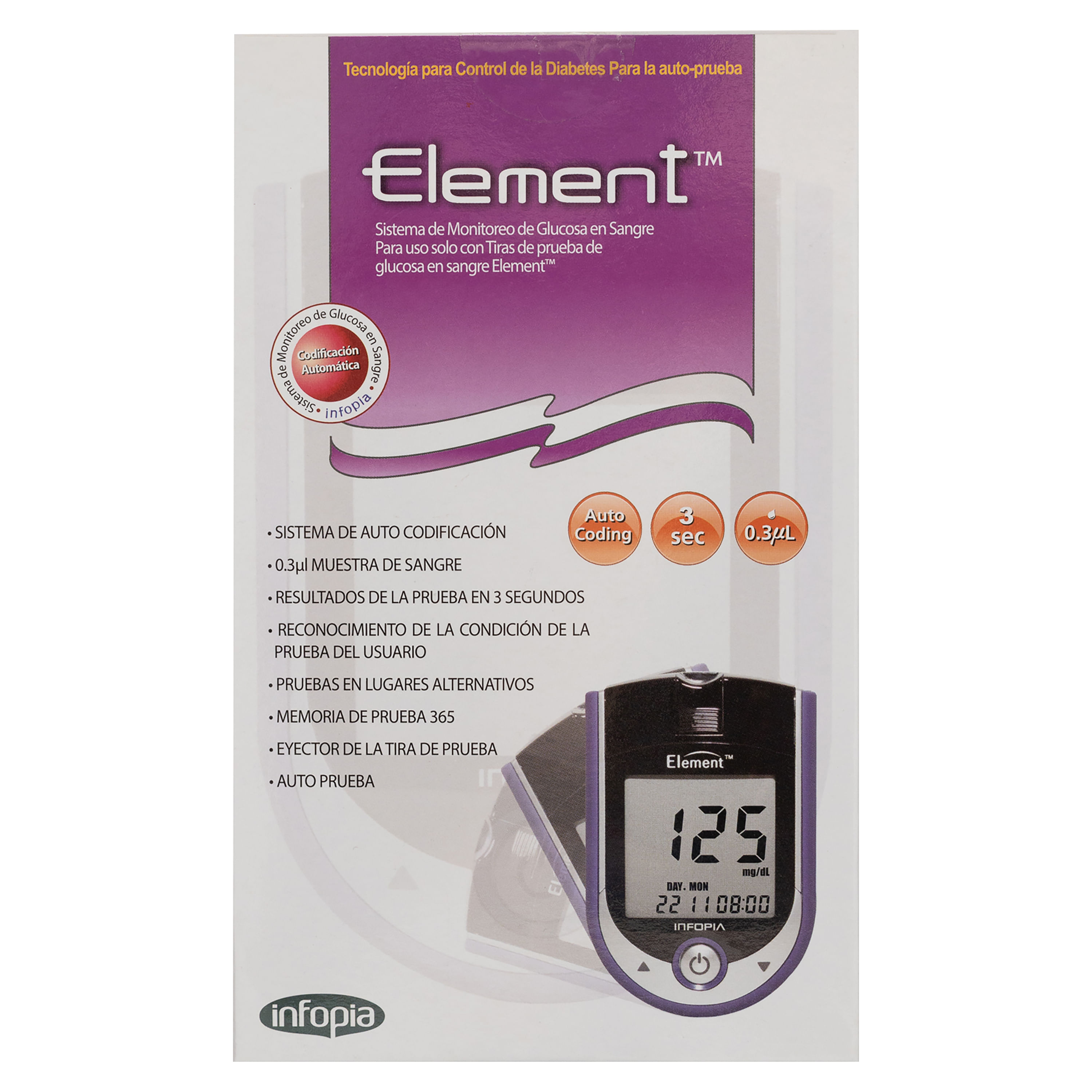 Pack Medidor de Glucosa Element